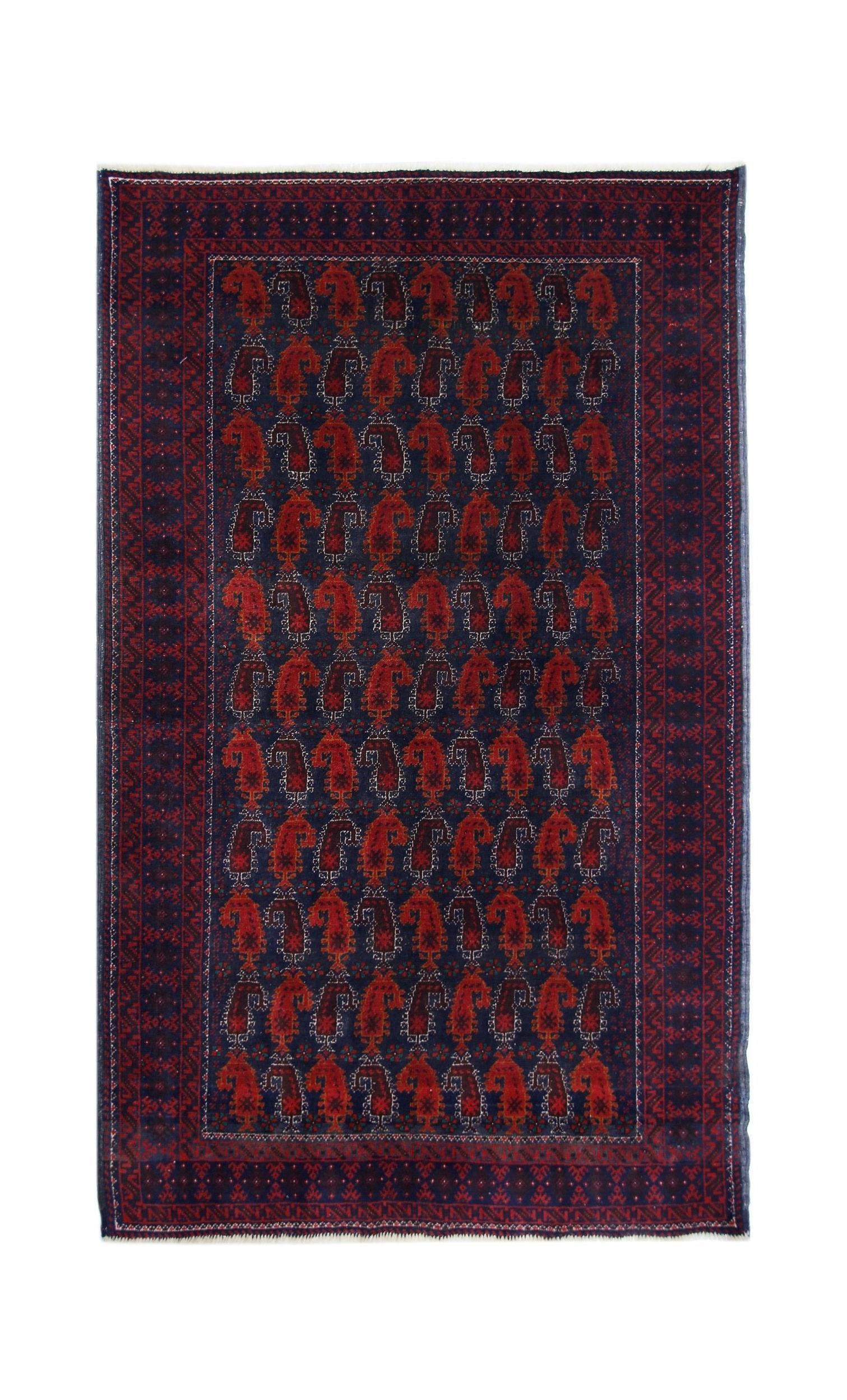 Handmade Tribal Persian Balouch Rug | 175 x 107 cm | 5'9" x 3'6" - Najaf Rugs & Textile