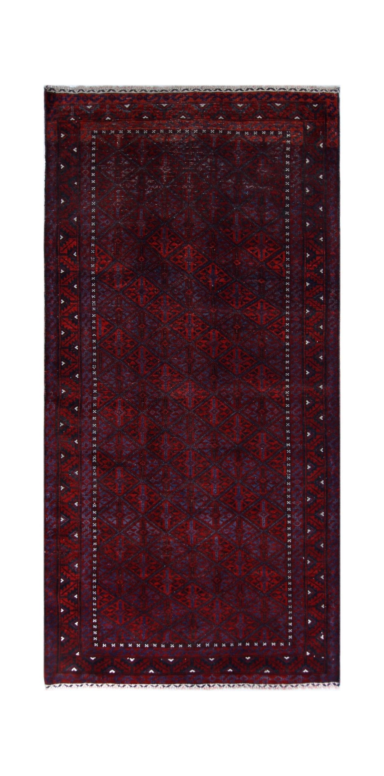 Handmade Tribal Persian Balouch Rug | 192 x 93 cm | 6'4" x 3'1" - Najaf Rugs & Textile