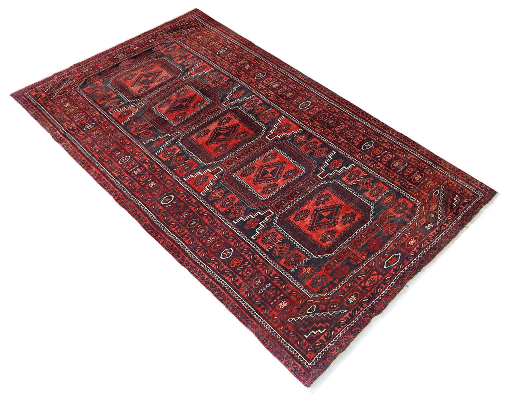 Handmade Tribal Persian Balouch Rug | 196 x 114 cm | 6'5" x 3'9" - Najaf Rugs & Textile