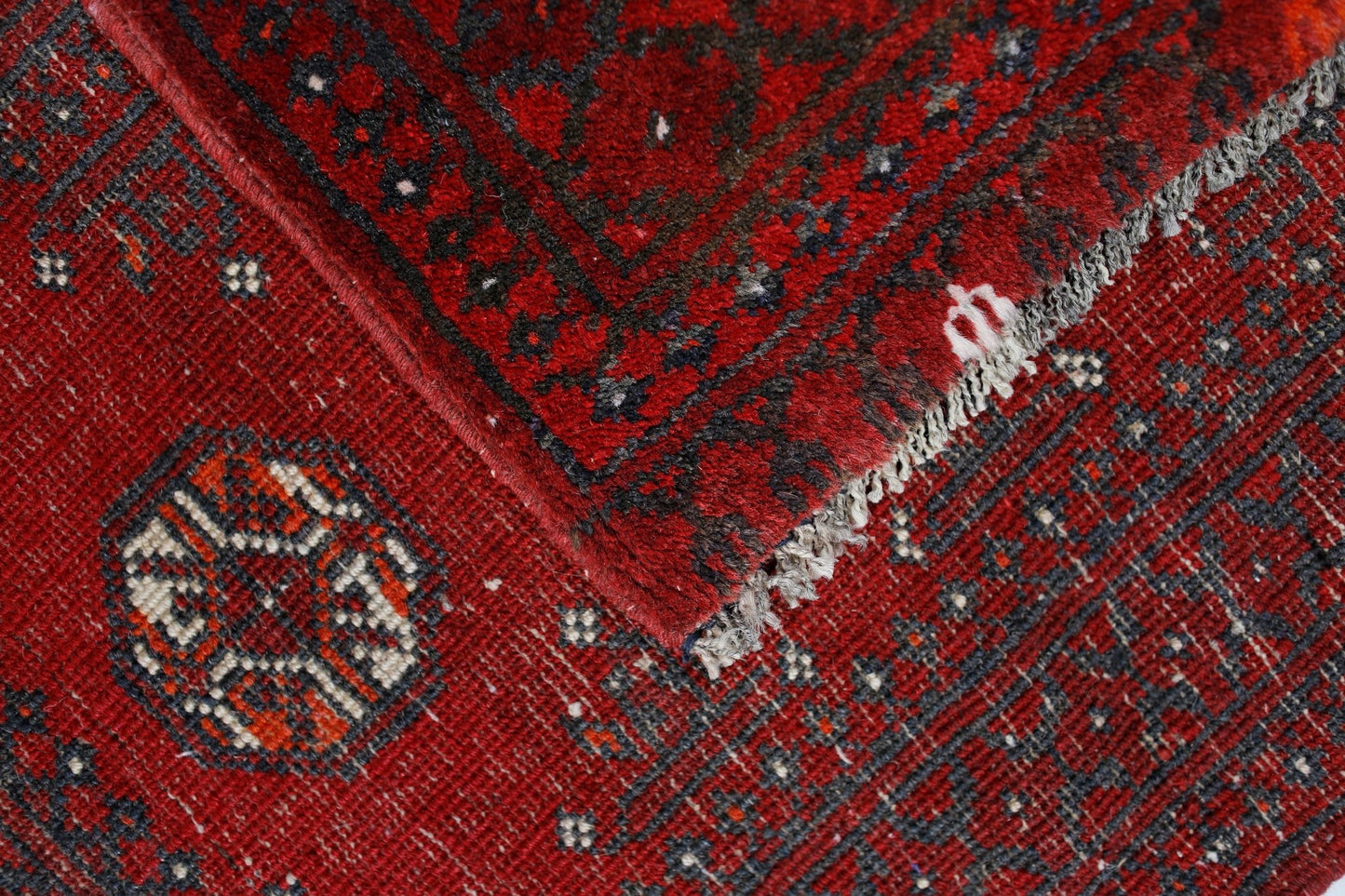 Handmade Ultra Mini Afghan Turkmen Rug | 63 x 52 cm | 2'1" x 1'8" - Najaf Rugs & Textile