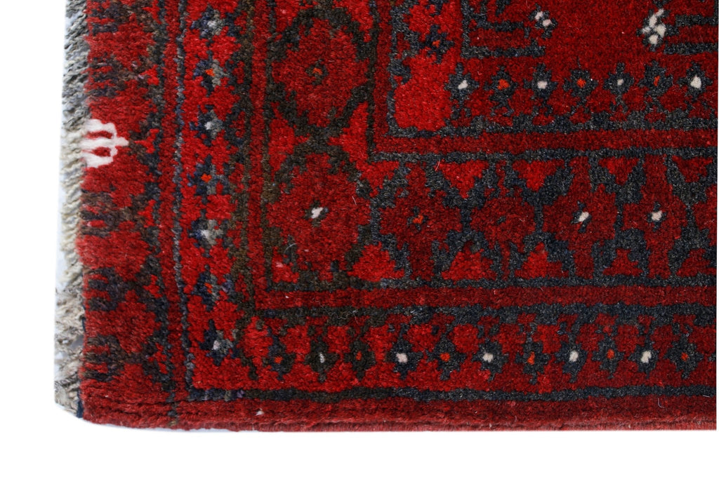 Handmade Ultra Mini Afghan Turkmen Rug | 63 x 52 cm | 2'1" x 1'8" - Najaf Rugs & Textile