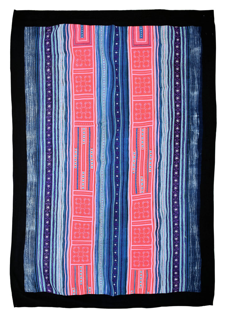 Handmade Vietnamese Hmong Textile | 194 x 148 cm | 6'3" x 4'8" - Najaf Rugs & Textile