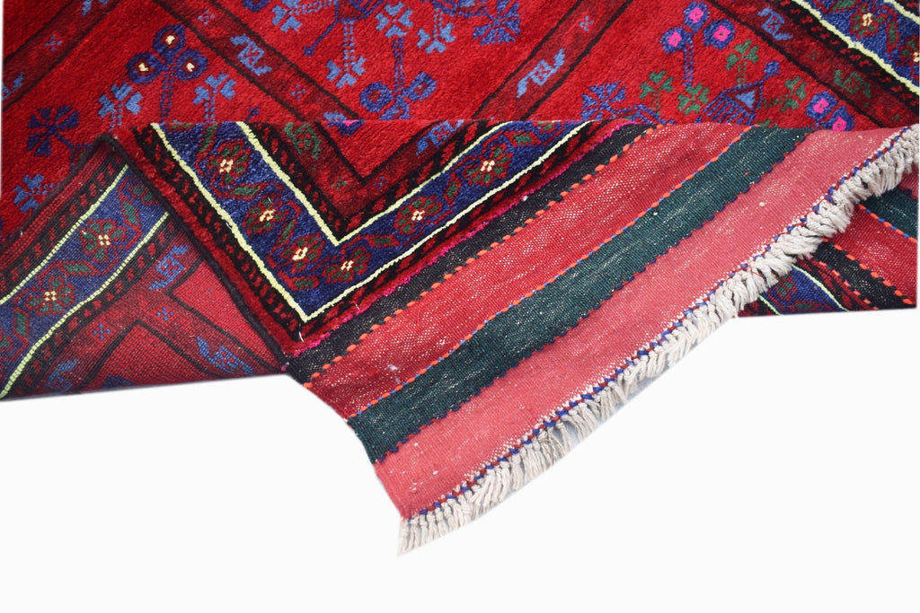 Handmade Vintage Afghan Shepherd's Rug | 180 x 89 cm | 5'11" x 2'11" - Najaf Rugs & Textile