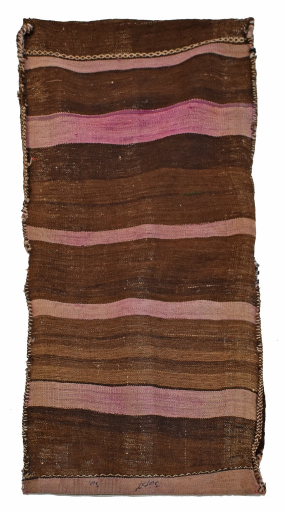 Handmade Vintage Afghan Tribal Saddle Bag | 114 x 56 cm | 3'7" x 1'8" - Najaf Rugs & Textile