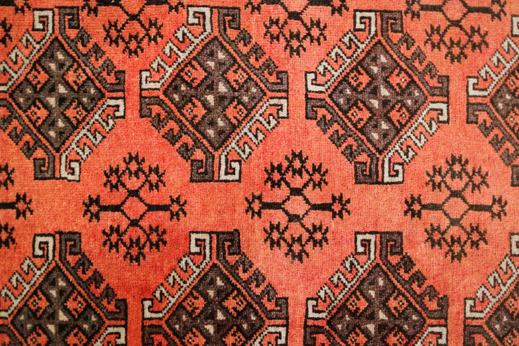 Handmade Vintage Afghan Turkmen Rug | 177 x 101 cm | 5'10" x 3'4" - Najaf Rugs & Textile
