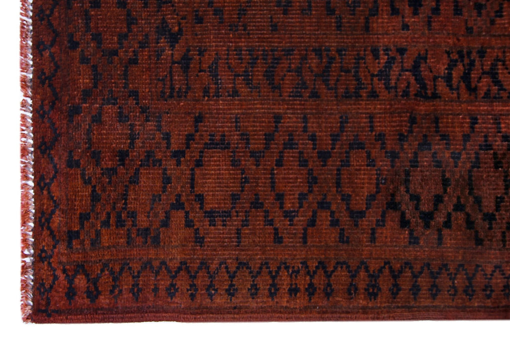 Handmade Vintage Afghan Turkmen Rug | 334 x 234 cm | 10'11" x 7'8" - Najaf Rugs & Textile