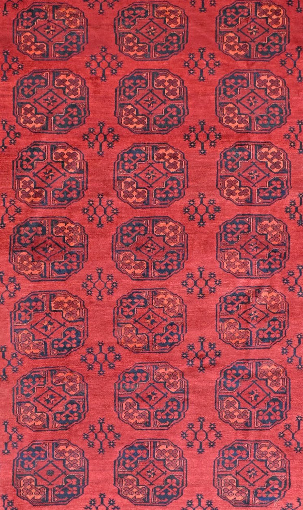 Handmade Vintage Afghan Turkmen Rug | 344 x 252 cm | 11’2” x 8’2” - Najaf Rugs & Textile