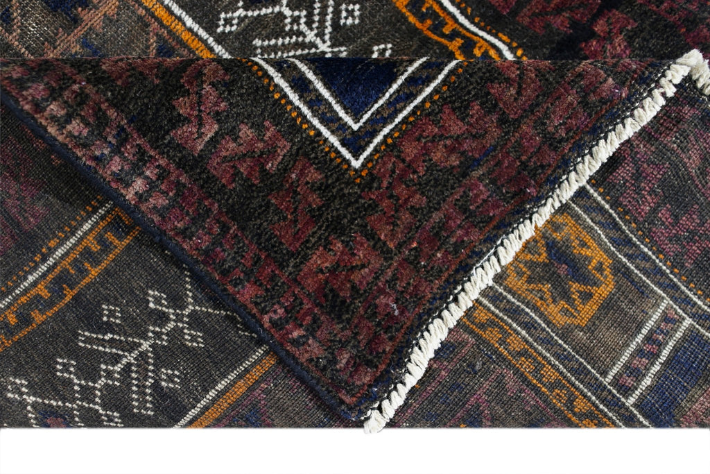 Handmade Vintage Balouch Prayer Rug | 130 x 78 cm | 4'3" x 2'7" - Najaf Rugs & Textile