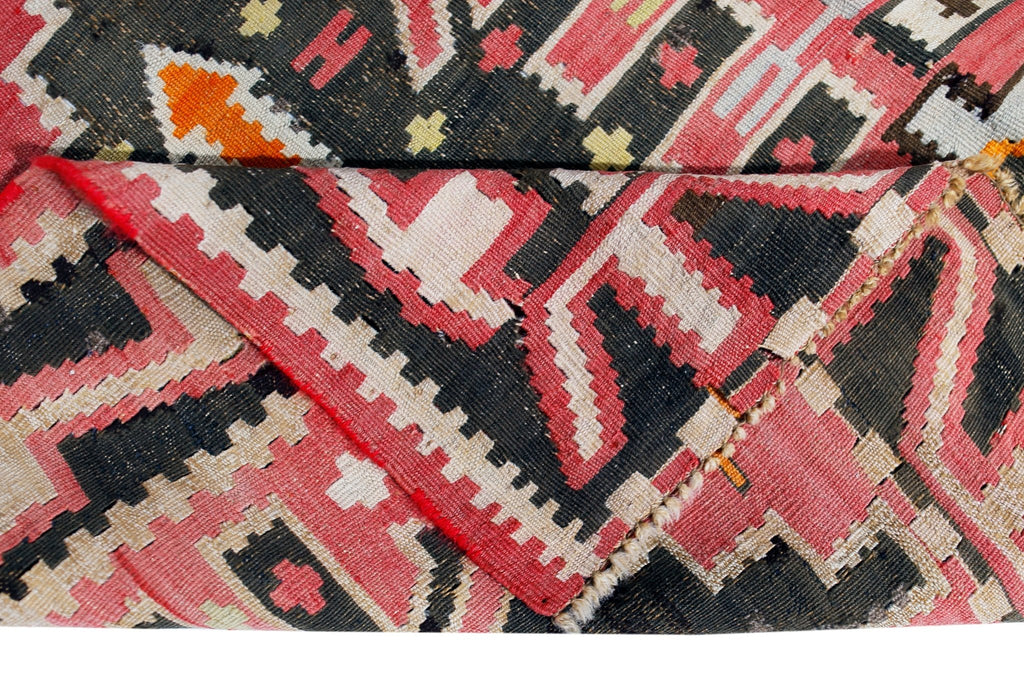 Handmade Vintage Caucasian Kilim | 270 x 130 cm | 8'10" x 4'3" - Najaf Rugs & Textile