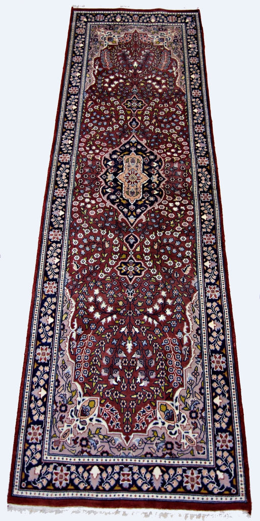 Handmade Vintage Pakistani Hallway Runner | 191 x 63 cm | 6'3" x 2'1" - Najaf Rugs & Textile