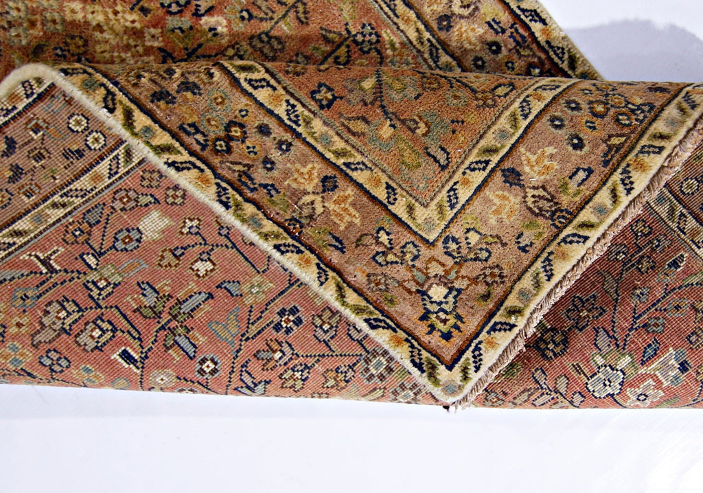 Handmade Vintage Pakistani Hallway Runner | 205 x 63 cm | 6'9" x 2'1" - Najaf Rugs & Textile