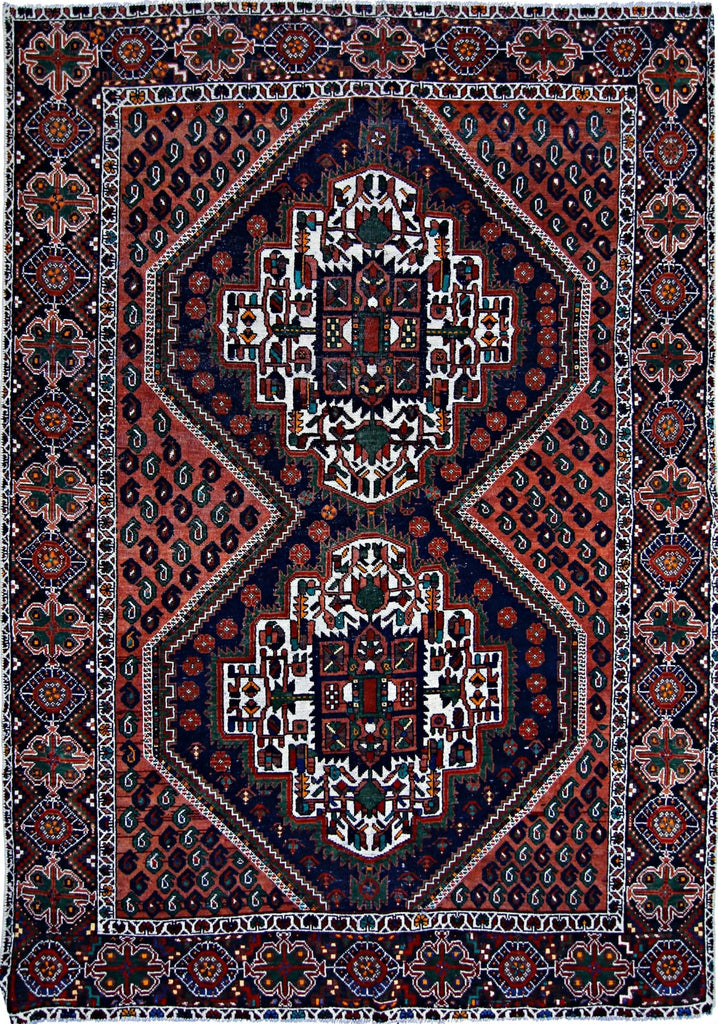 Handmade Vintage Persian Afshar Rug | 175 x 126 cm | 5'9" x 4'1" - Najaf Rugs & Textile