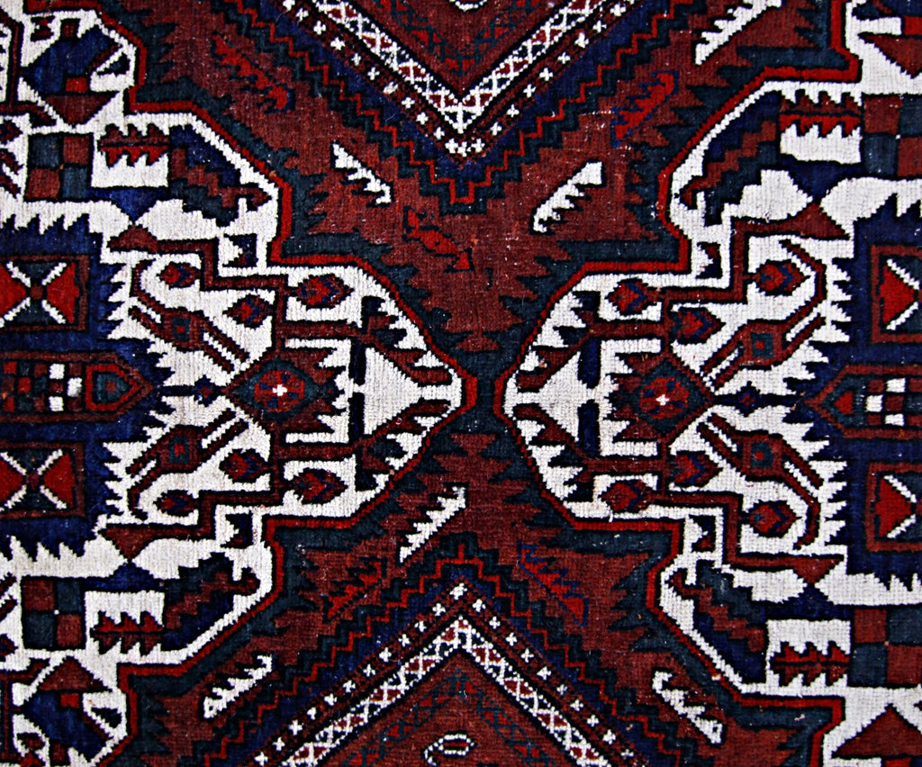 Handmade Vintage Persian Afshar Rug | 188 x 157 cm | 6'2" x 5'2" - Najaf Rugs & Textile