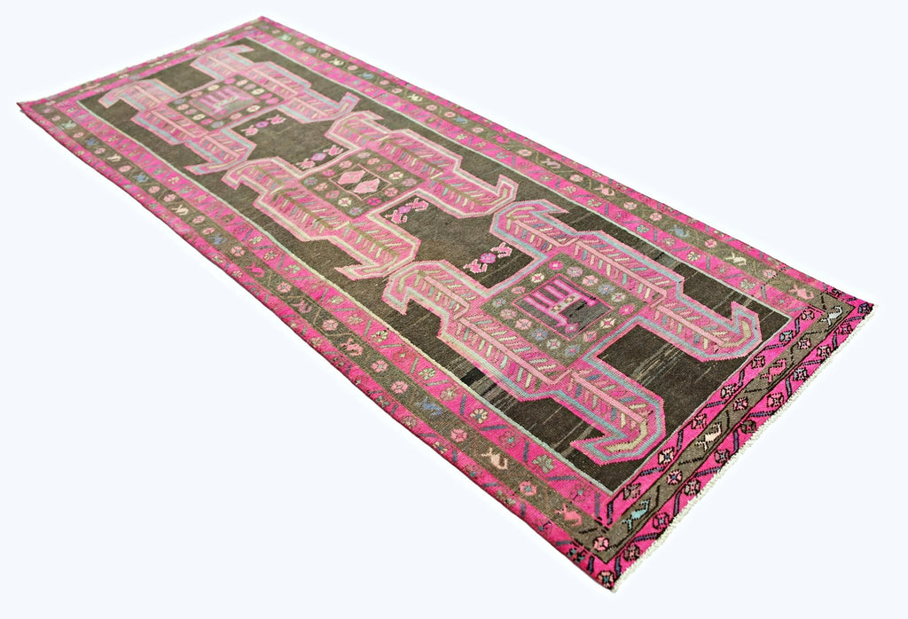 Handmade Vintage Persian Ardebil Hallway Runner | 295 x 109 cm | 9'8" x 3'7" - Najaf Rugs & Textile