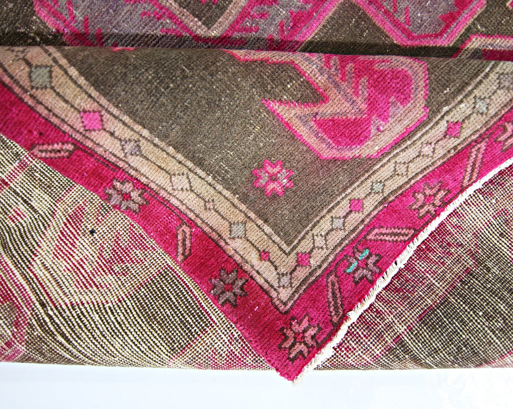 Handmade Vintage Persian Ardebil Hallway Runner | 296 x 120 cm | 9'9" x 3'11" - Najaf Rugs & Textile