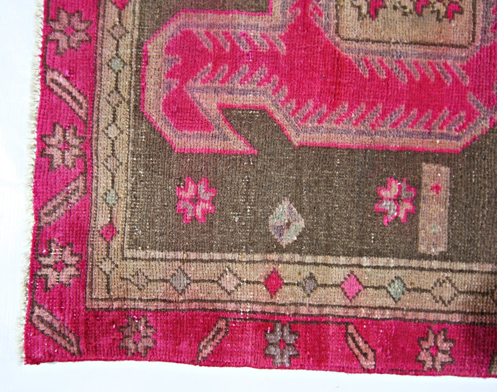 Handmade Vintage Persian Ardebil Hallway Runner | 296 x 120 cm | 9'9" x 3'11" - Najaf Rugs & Textile