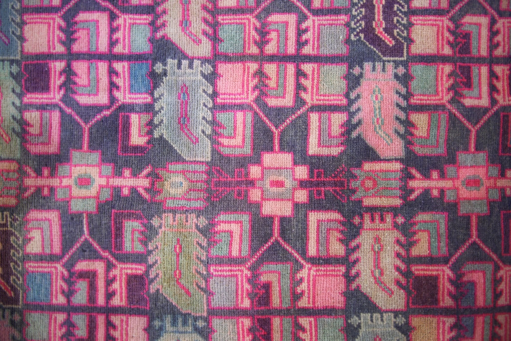 Handmade Vintage Persian Ardebil Hallway Runner | 300 x 127 cm | 9'10" x 4'2" - Najaf Rugs & Textile