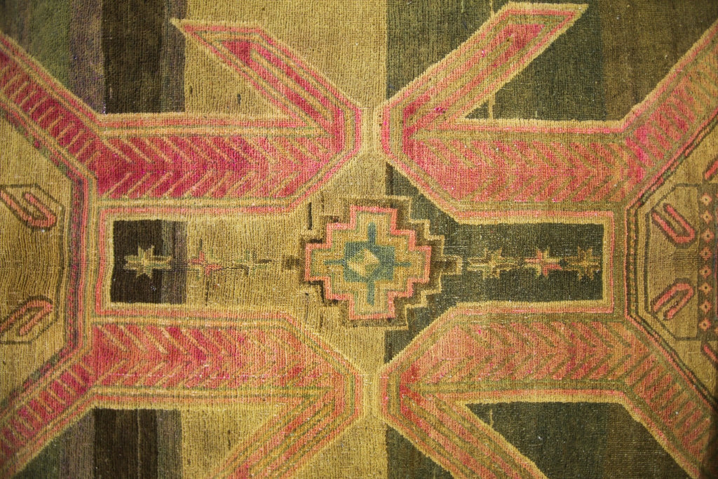 Handmade Vintage Persian Ardebil Hallway Runner | 304 x 121 cm | 10' x 4' - Najaf Rugs & Textile