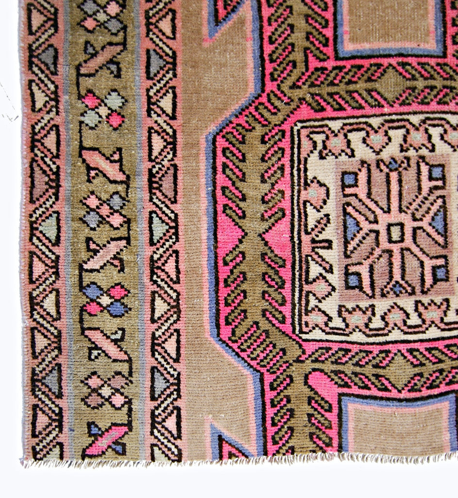 Handmade Vintage Persian Ardebil Rug | 226 x 116 cm | 7'5" x 3'10" - Najaf Rugs & Textile