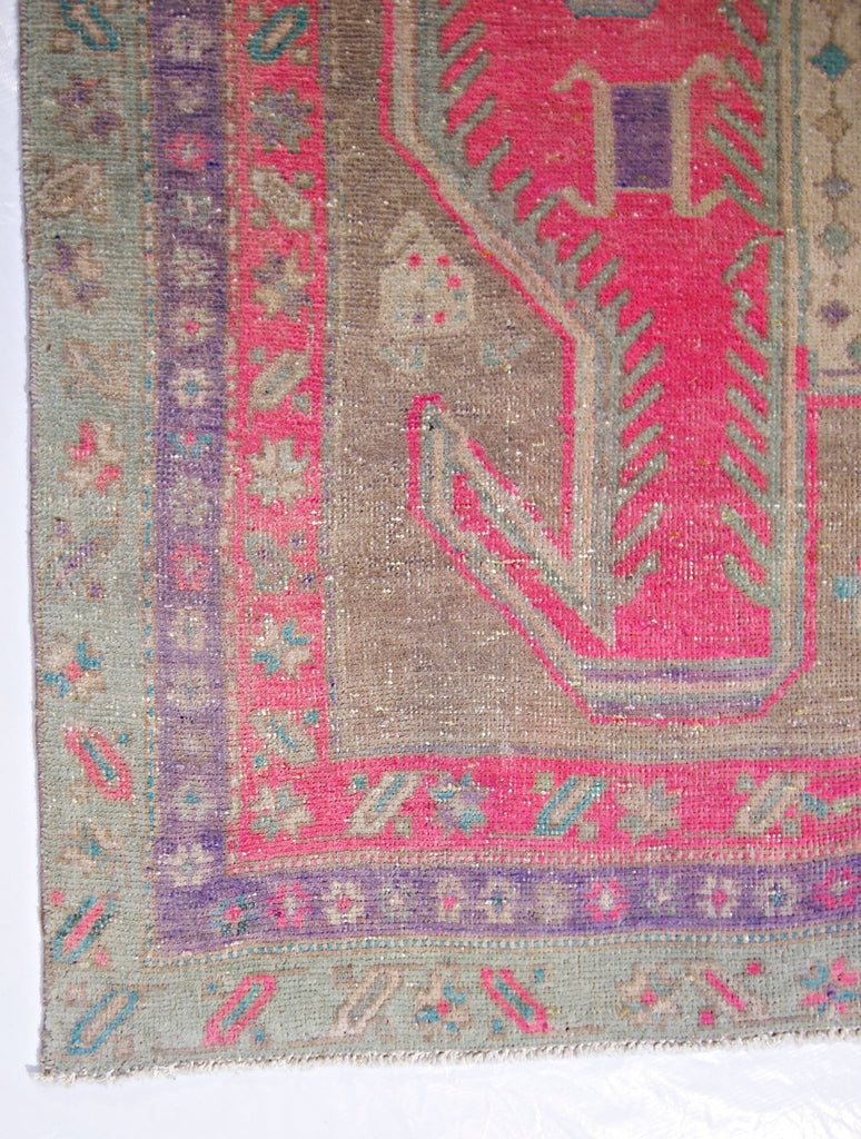 Handmade Vintage Persian Ardebil Rug | 286 x 129 cm | 9'4" x 4'3" - Najaf Rugs & Textile
