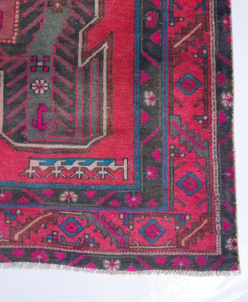 Handmade Vintage Persian Ardebil Rug | 287 x 130 cm | 9'5" x 4'3" - Najaf Rugs & Textile