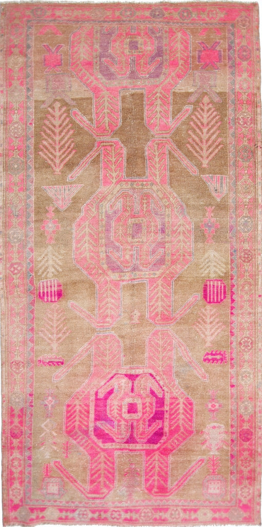 Handmade Vintage Persian Ardebil Rug | 296 x 147 cm | 9'9" x 4'10" - Najaf Rugs & Textile