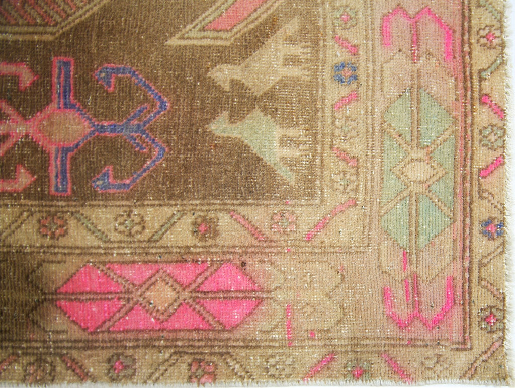 Handmade Vintage Persian Ardebil Rug | 302 x 129 cm | 9'11" x 4'3" - Najaf Rugs & Textile