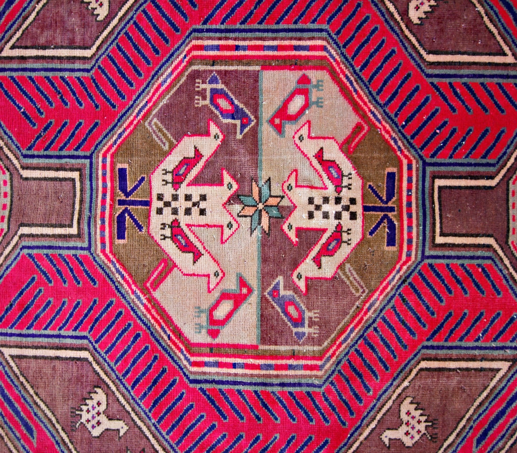 Handmade Vintage Persian Ardebil Rug | 324 x 137 cm | 10'8" x 4'6" - Najaf Rugs & Textile