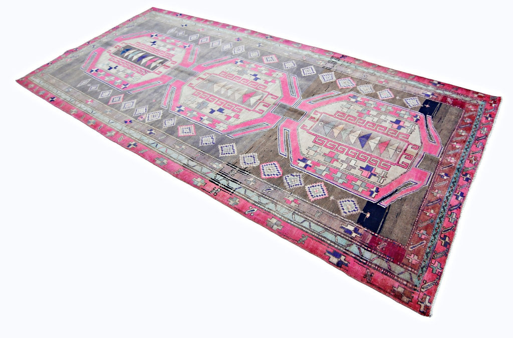 Handmade Vintage Persian Ardebil Rug | 327 x 144 cm | 10'9" x 4'9" - Najaf Rugs & Textile