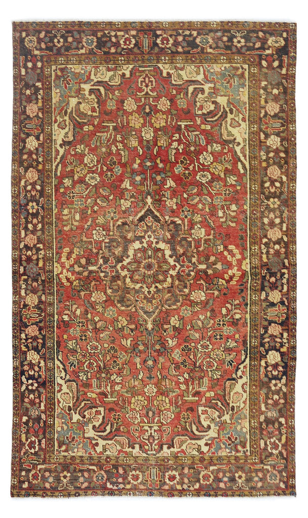 Handmade Vintage Persian Bakhtiar Rug | 217 x 134 cm | 7'2" x 4'5" - Najaf Rugs & Textile