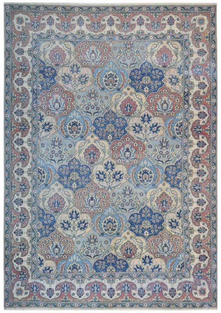 Handmade Vintage Persian Bakhtiar Rug | 264 x 190 cm | 8'8" x 6'3" - Najaf Rugs & Textile