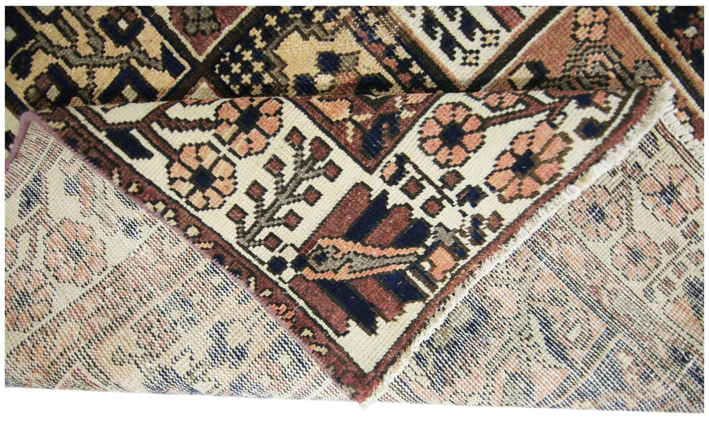 Handmade Vintage Persian Bakhtiar Rug | 291 x 145 cm | 9'7" x 4'9" - Najaf Rugs & Textile