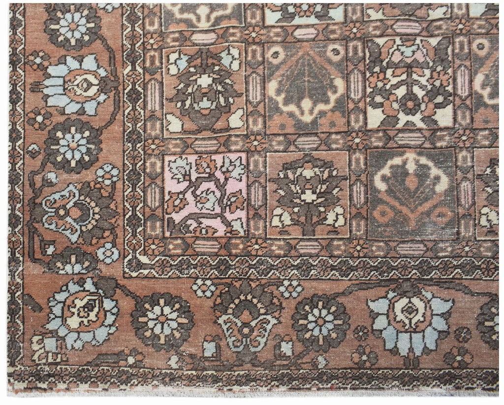 Handmade Vintage Persian Bakhtiar Rug | 299 x 200 cm | 9'10" x 6'7" - Najaf Rugs & Textile