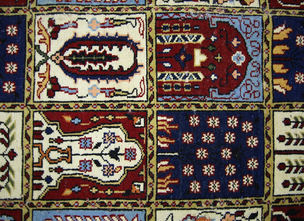 Handmade Vintage Persian Bakhtiar Rug | 356 x 250 cm | 11'8" x 8'2" - Najaf Rugs & Textile