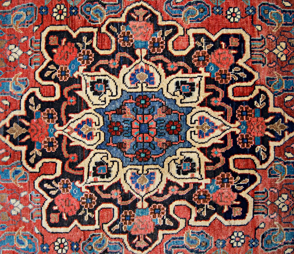 Handmade Vintage Persian Bidjar Hallway Runner | 315 x 134 cm | 10'4" x 4'5" - Najaf Rugs & Textile