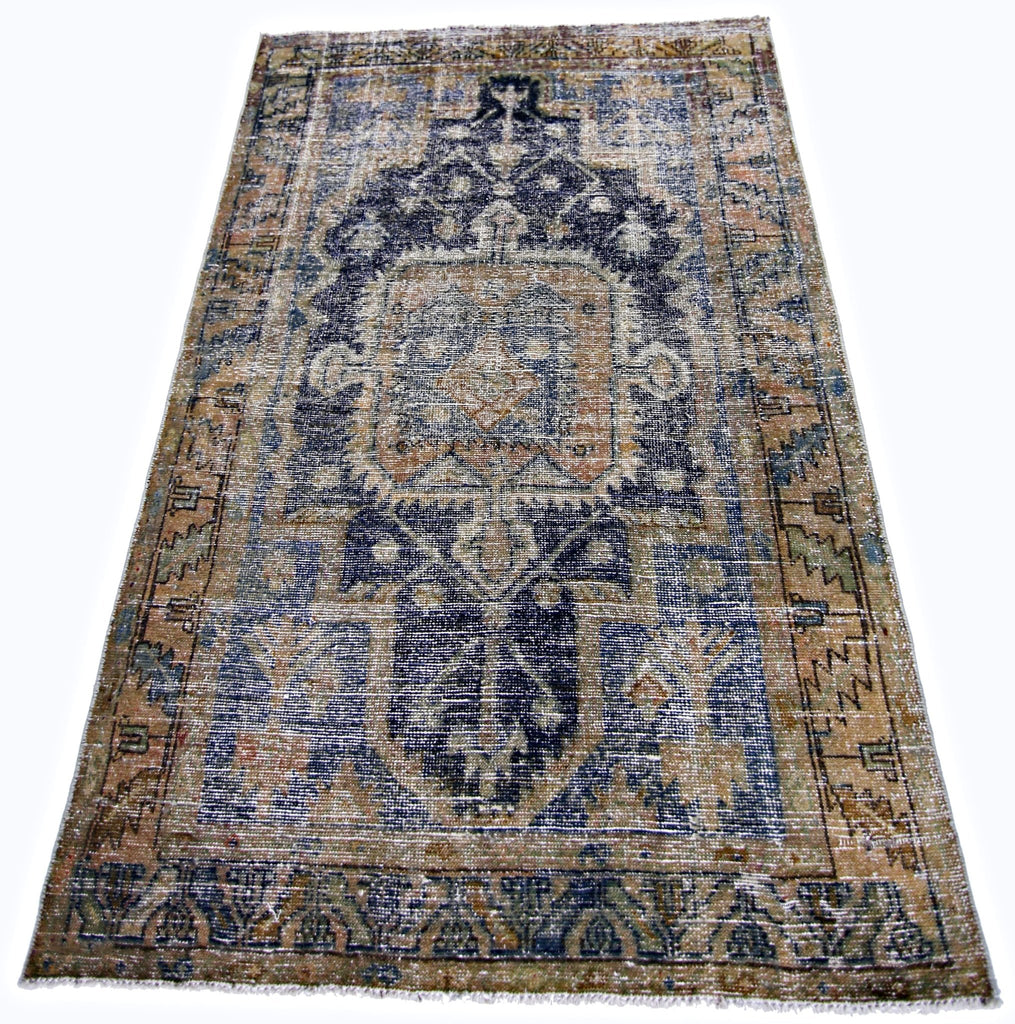 Handmade Vintage Persian Bidjar Rug | 149 x 103 cm | 4'11" x 3'5" - Najaf Rugs & Textile