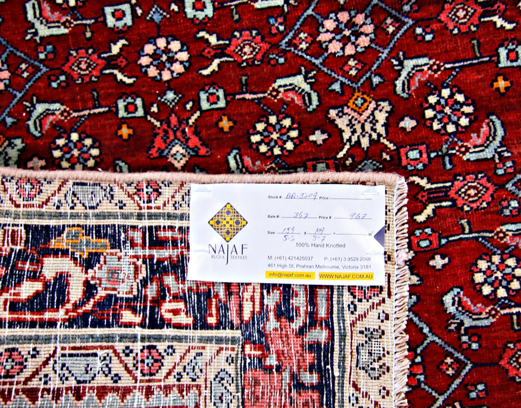 Handmade Vintage Persian Bidjar Rug | 159 x 109 cm | 5'2" x 3'7" - Najaf Rugs & Textile