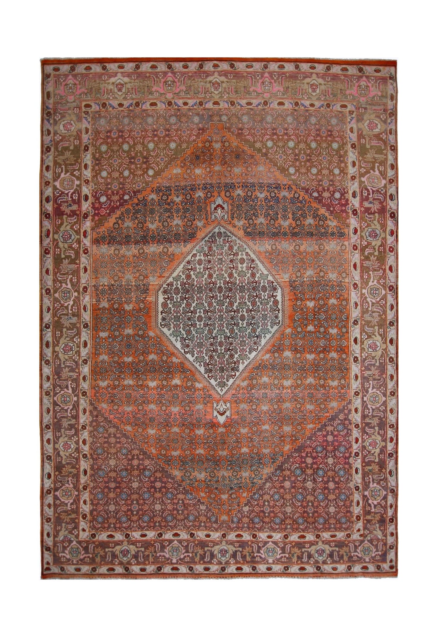 Handmade Vintage Persian Bidjar Rug | 308 x 220 cm | 10'1" x 7'3" - Najaf Rugs & Textile