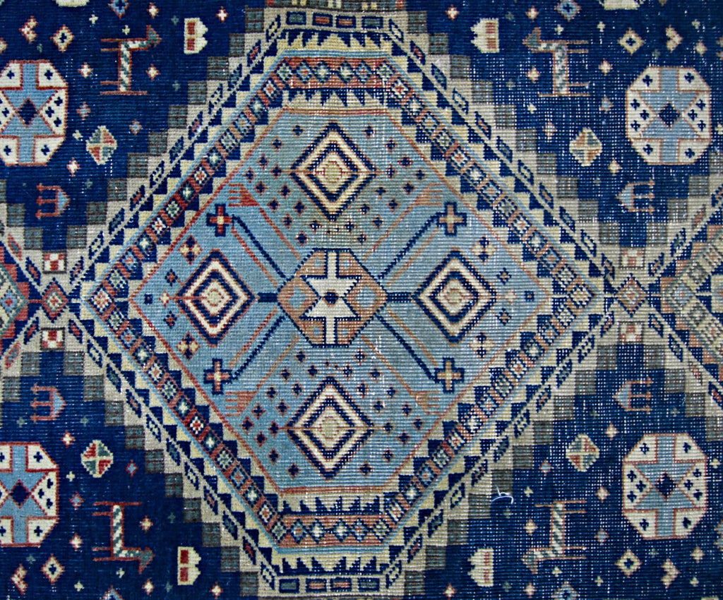 Handmade Vintage Persian Ghashghai Rug | 193 x 96 cm | 6'4" x 3'2" - Najaf Rugs & Textile