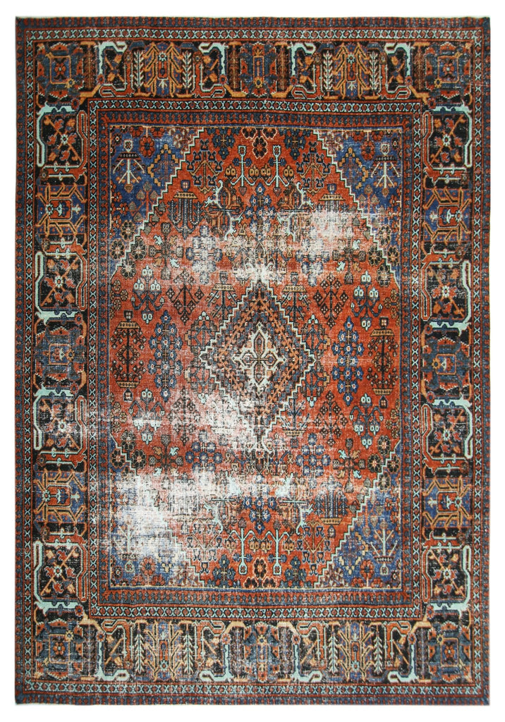 Handmade Vintage Persian Ghashghai Rug | 299 x 218 cm | 9'10" x 7'2" - Najaf Rugs & Textile