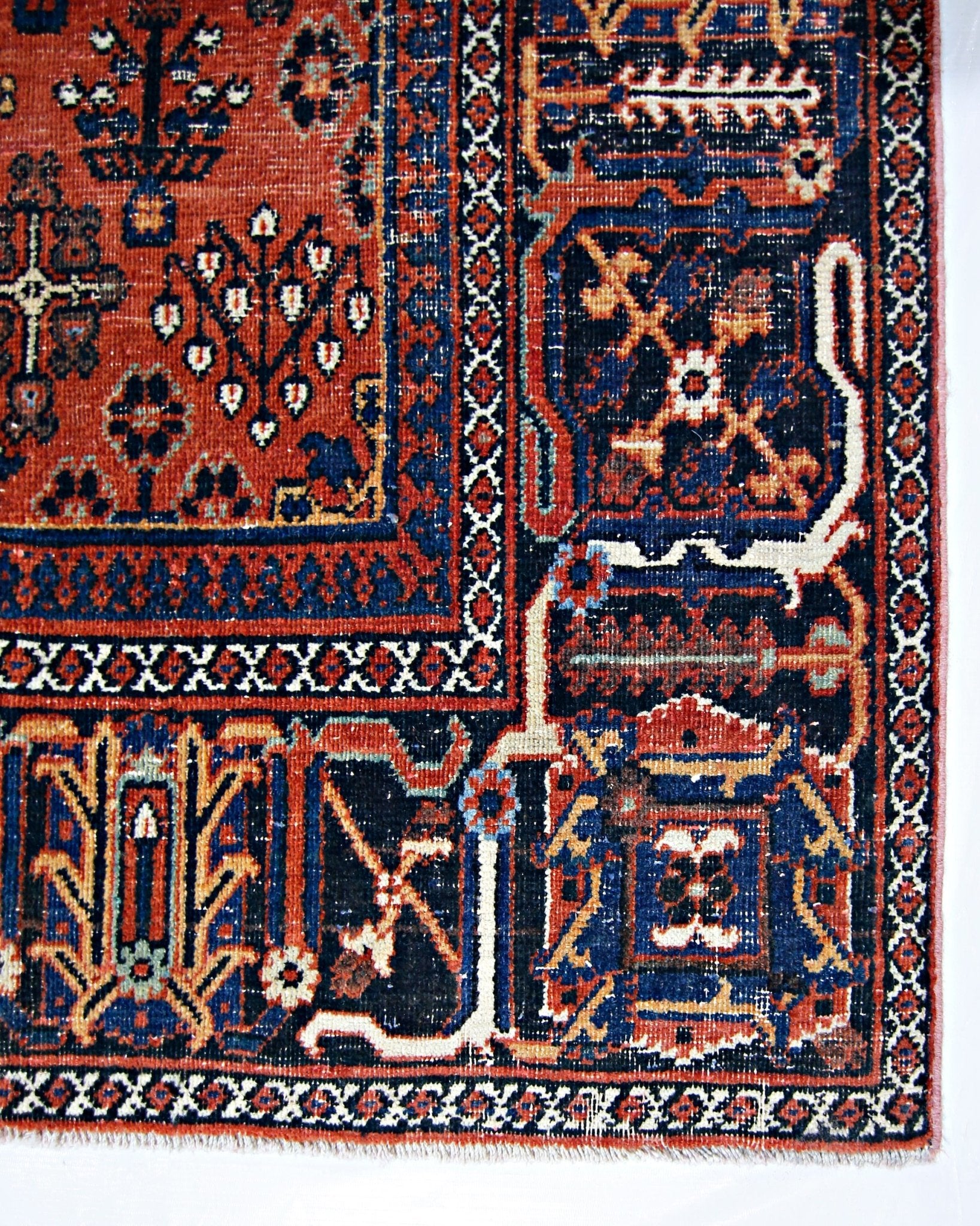 Handmade Vintage Persian Ghashghai Rug | 302 x 207 cm | 10'1" x 6'9" - Najaf Rugs & Textile