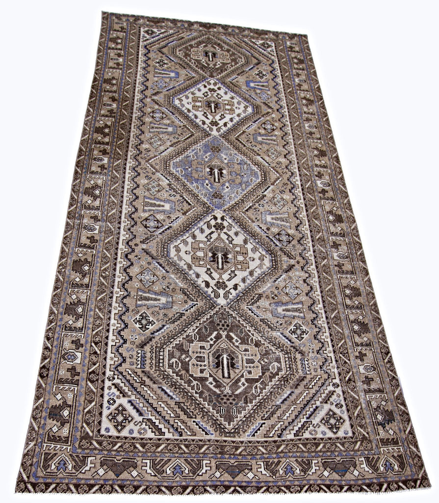 Handmade Vintage Persian Ghashghai Rug | 307 x 140 cm | 10' x 4'9" - Najaf Rugs & Textile