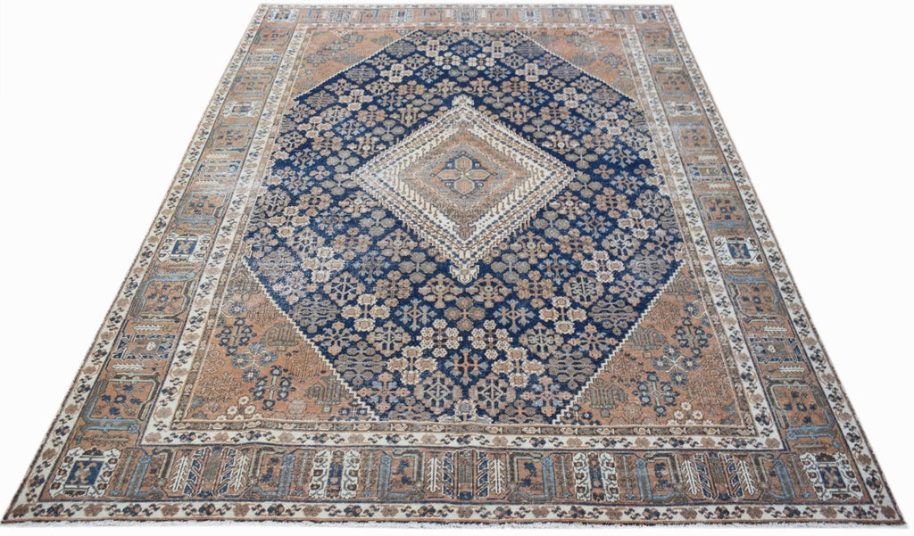 Handmade Vintage Persian Ghashghai Rug | 312 x 231 cm | 10'3" x 7'7" - Najaf Rugs & Textile