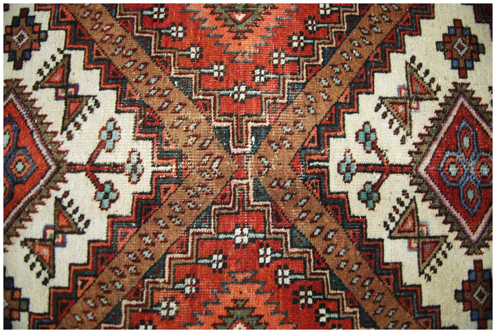 Handmade Vintage Persian Ghashghai Rug | 345 x 240 cm | 11'4" x 7'10" - Najaf Rugs & Textile