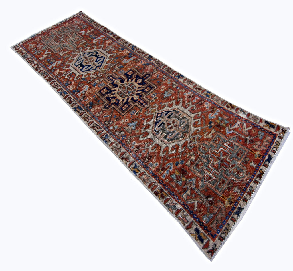 Handmade Vintage Persian Hallway Runner | 148 x 50 cm | 4'10" x 1'8" - Najaf Rugs & Textile