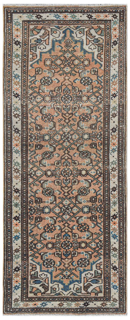 Handmade Vintage Persian Hallway Runner | 179 x 72 cm | 5'11" x 2'5" - Najaf Rugs & Textile