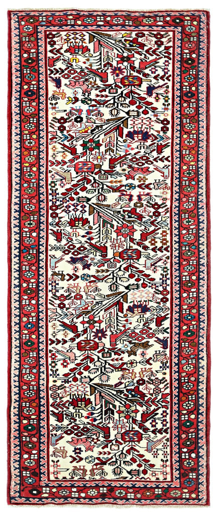 Handmade Vintage Persian Hallway Runner | 192 x 75 cm | 6'3"x 2'6" - Najaf Rugs & Textile