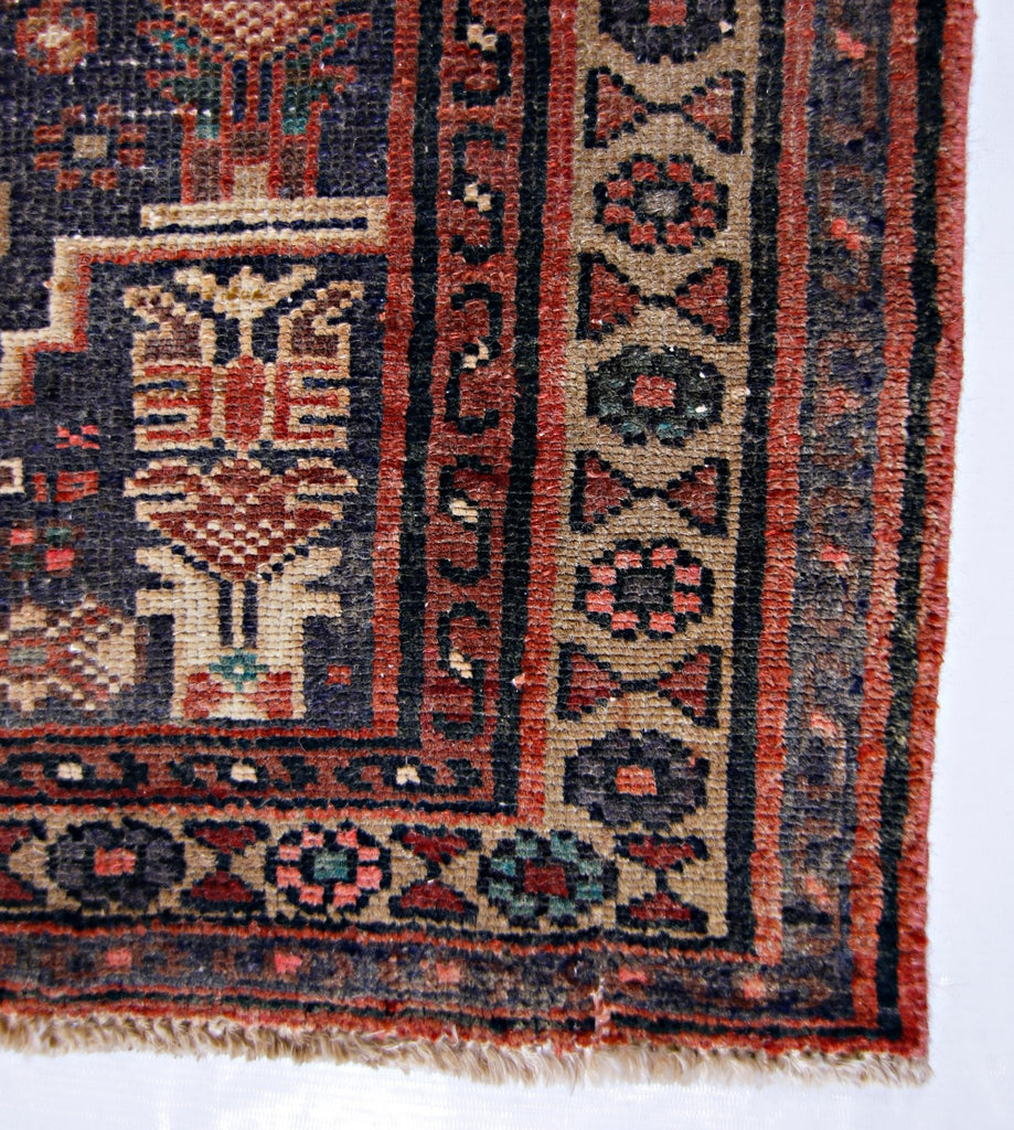 Handmade Vintage Persian Hallway Runner | 197 x 98 cm | 6'6" x 3'3" - Najaf Rugs & Textile