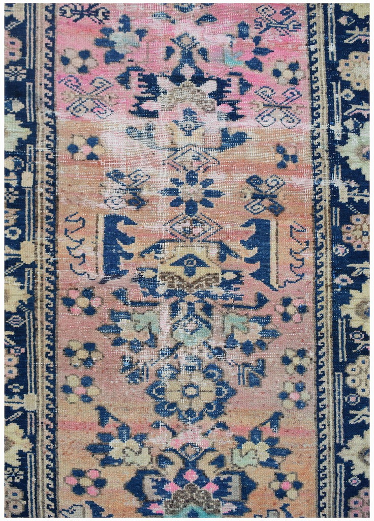 Handmade Vintage Persian Hallway Runner | 201 x 101 cm | 6'7" x 3'4" - Najaf Rugs & Textile