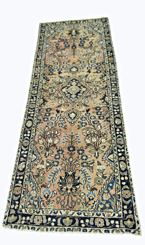 Handmade Vintage Persian Hallway Runner | 201 x 75 cm | 6'7" x 2'5" - Najaf Rugs & Textile